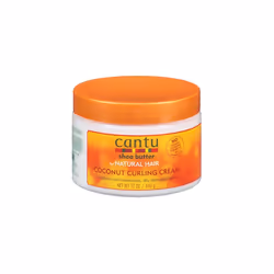 Cantu Natural Hair Coconut Curling Cream 12 Ounce Jar (2 Pack)