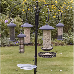 Gardman Black Steel Seed Feeder Bird, Green, 17.5 x 18 x 3.5 cm
