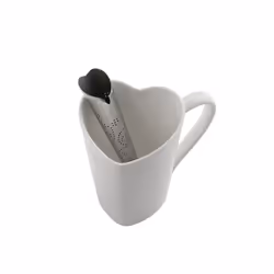 Alessi "You" Tea infuser in 18/10 Stainless Steel Mirror Polished, Silver