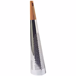 Alessi Todo Giant Cheese And Nutmeg Grater in Steel And Wood Silver