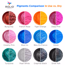 Rolio Mica Powder Pearlescent Color Pigment - Art Set for Resin Epoxy