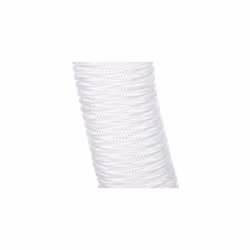 Flag Pole Rope Kit - 80ft 1/4 Inch Thick Nylon White Halyard Rope for Flagpole - Complete with 4 Hook Clips