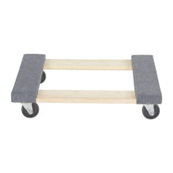 Vestil HDOC16249 Hardwood Dolly with Carpet End  900 lbs Capacity  24 Length x 16 Width x 534 Height Deck