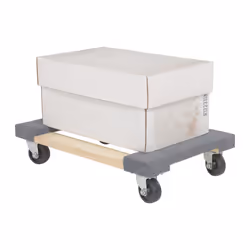 Vestil HDOC16249 Hardwood Dolly with Carpet End  900 lbs Capacity  24 Length x 16 Width x 534 Height Deck