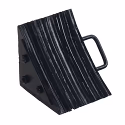Vestil LWC-15 Laminated Rubber Wheel Chock  Overall W x L x H (in.) 10-5/16 x 8 x 8  black