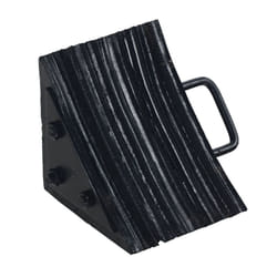 Vestil LWC-15 Laminated Rubber Wheel Chock  Overall W x L x H (in.) 10-5/16 x 8 x 8  black