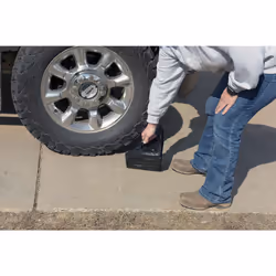 Vestil LWC-15 Laminated Rubber Wheel Chock  Overall W x L x H (in.) 10-5/16 x 8 x 8  black
