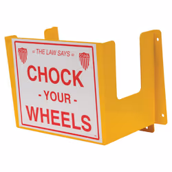 Vestil WC-H-R Steel Wheel Chock Holder 6 Mounting Holes 40 Lb. Capacit