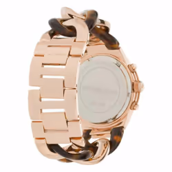 Michael Kors Runway Tortoise Twist Rose Gold Ladies Watch MK4269