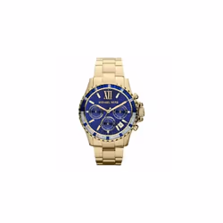 Michael Kors Everest Chronograph Navy Blue Dial Gold-tone Ladies Watch MK5754