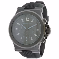 Michael Kors Mens Black Silicone Watch MK8152