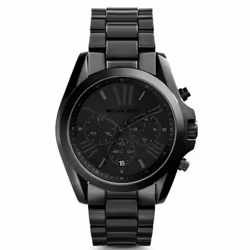 Michael Kors Bradshaw Black Ion Chronograph Ladies Watch MK5550