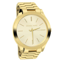 Michael Kors Runway Ladies' Glitz Gold Tone Slim Size Round Design Watch MK3179