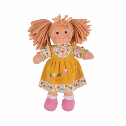 Bigjigs Toys Daisy, Rag doll, Female, 0 yr(s), Girl, 280 mm, 100 g