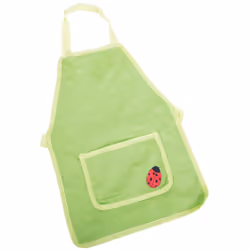 Bigjigs Toys Kids Green Gardening Apron - 100% Cotton Aprons for Children with Ladybird Accent for the Garden, Pocket To Stor ...