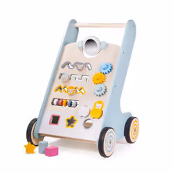 Bigjigs Toys FSC Certified Activity Baby Walker - Wooden Walkers for Babies, Eco-Friendly Baby Walkers for 1 Year Olds, Push ...
