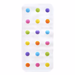 MunchkinA DotsA Bath Mat for Kids Multicolored 305x1425 Inch