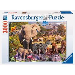 Ravensburger African Animal World 3000 Piece Jigsaw Puzzle for Adults - 17037 - Handcrafted Tooling  Durable Blueboard  Every Piece Fits Together Perf