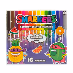 Scentco Washable Smarkers, 16 pc(s), Black, Blue, Brown, Green, Grey, Light Green, Magenta, Multicolour, Navy, Orange, Pink, ...