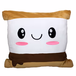 Scentco Smillows S’mores, Washable, Plush, Brown, White