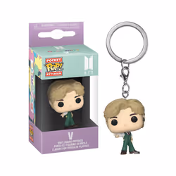 Kpop BTS Tinytan Dynamite Funko Pop Keyring Jung Kook Jimin V Key Chain Figures - V