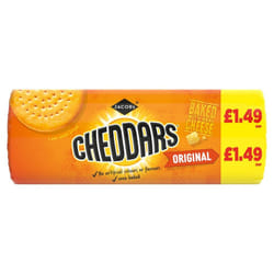 Jacobs Cheddars Cheddar Cheese Biscuits 150g (Pack of 12)