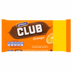 Mcvities Club Orange (6x22g) 132g (Pack of 12)