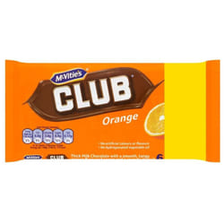 Mcvities Club Orange (6x22g) 132g (Pack of 12)
