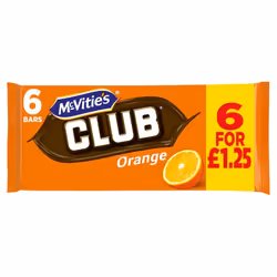 Mcvities Club Orange 132g (Pack of 8)