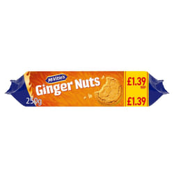 McVitie's Ginger Nuts 250g (Pack of 6)