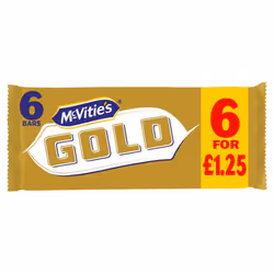 McVitie's Gold Caramel Flavour Biscuit Bars 106.23g (Pack of 8)