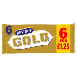 McVitie's Gold Caramel Flavour Biscuit Bars 106.23g  (Pack of 8)