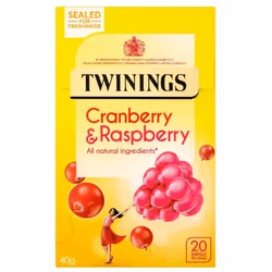 Twinings Cranberry & Raspberry Tea 20s x 4