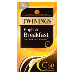 Twinings English Breakfast Tea Bags 50s (Pack of 8)
