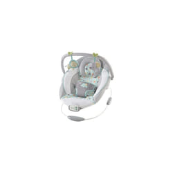 Ingenuity, Soothing Baby Bouncer Chair with Soothing Vibrating Infant Seat, Morrison - 8 Melodies, Removable Toy Bar with 2 Plush Toys, Volume