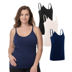 Under Control Nursing Cami Tank Tops for Breastfeeding Women Nursing Tops Maternity Shirts  Camisoles with Built in Bra 3Pack as1  Alpha  m  Regular