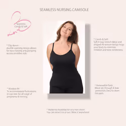 Under Control Nursing Cami Tank Tops for Breastfeeding Women Nursing Tops Maternity Shirts  Camisoles with Built in Bra 3Pack as1  Alpha  m  Regular