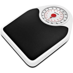 Salter Doctor Style Mechanical Bathroom Scales Retro White + Black