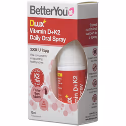 BetterYou Dlux Plus Vitamin D K2 Daily Oral Spray 12 ml