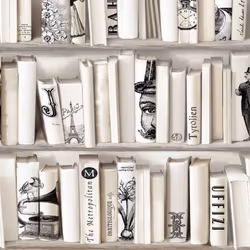 Muriva E88207 Novelties Wallpaper Roll - Encyclopaedias (572217)