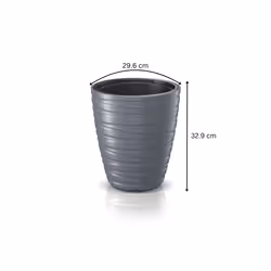 Plant Pots Maze Elegant Indoor Outdoor 16L - 68L - Stone Gray, 16 L