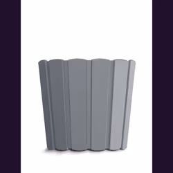 Balcony Flower Pot Plastic Indoor Outdoor Flower - Gray, 1.4 L