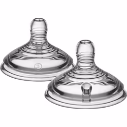 Tommee Tippee Natural Start Baby Bottle Teats, Fast Flow, 6+ Months, Breast-Like for a Natural Latch, Anti-colic Valve, Soft  ...