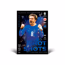 Topps Official Euro 2024 Match Attax - Mega Tin 1 Hot Shots  contains 44 EURO 2024 Match Attax cards plus 4 exclusive Hot Shots Limited Edition cards
