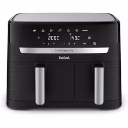 Tefal Easy Fry Dual Zone Digital Air Fryer, 2 Drawers, 8.3L, 8in1, Air Fry, Extra Crisp, Roast, Bake, Reheat, Dehydrate, 6 Po ...