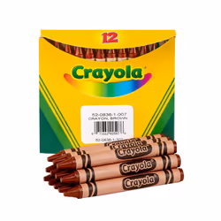 Crayola Crayons Brown Single Color Crayon Refill 12 Count Bulk Crayons School Supplies