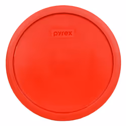 Pyrex 7403-PC Red Sculptured Mixing Bowl Plastic Lid Made in USA