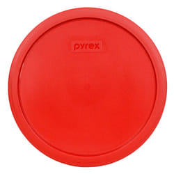 Pyrex 7403-PC Red Sculptured Mixing Bowl Plastic Lid  Made in USA