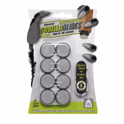 GorillaGlides CB253 1 Inch Chair Sliders/Furniture Glide Floor Protect