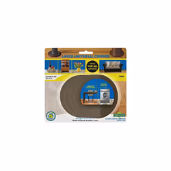 CB885 Large Non Slip Floor Protector Pads / Rubber Furniture Coasters (Set of 4) 8.8 cm Round Grippers, Brown